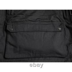 Veste de moto en cire Black Bowland CE Class AA pour la conduite à moto