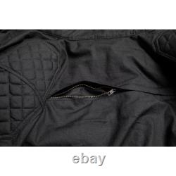 Veste de moto en cire noir Pendle CE Classe AA pour la conduite à moto