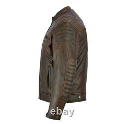 Veste de moto en cuir Richa Daytona 2 style en cuir de vache véritable