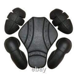 Veste de moto en cuir imperméable pour homme avec bottes renforcées CE