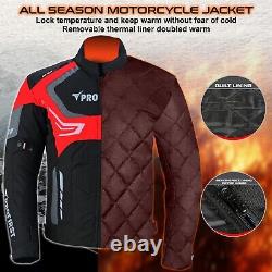 Veste de moto en cuir imperméable pour homme avec bottes renforcées CE