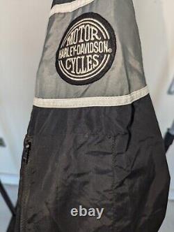 Veste de moto en nylon pour hommes Harley Davidson Racing Sz XL Fabriqué aux États-Unis