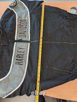 Veste de moto en nylon pour hommes Harley Davidson Racing Sz XL Fabriqué aux États-Unis