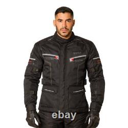 Veste de moto en textile ViPER Speed pour hommes imperméable CE, vestes de tourisme à moto