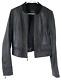 Veste De Moto Noire En Cuir D'agneau Marciano Guess Taille S