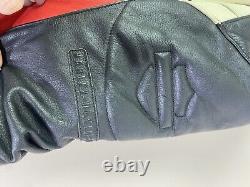 Veste en cuir Harley Davidson pour femmes de taille moyenne (convient aux petites) en blocs de couleurs Rapid City