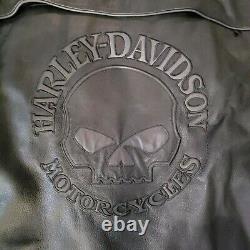 Veste en cuir Harley Davidson pour homme 3XL avec doublure Willie G Skull 98099-07VM