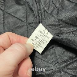 Veste en cuir noir classique de motard Mr Motor Cycle taille 58 avec fermeture éclair