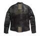 Veste En Cuir Véritable De Vachette Harley Davidson Triple Vent Passing Link Ii Pour Homme