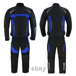 Veste et Pantalons Armés Imperméables de Moto Costume pour Hommes CE
