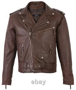 Vestes En Cuir Brun Pour Homme Smart Brown Collection Real Leather Jour Suivant