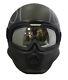 Viper Rs07 Trooper Matt Black Modular Open Face Masque Flames Casque De Moto
