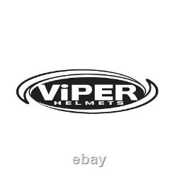 Viper Rx-v288 Plain Matt Black White Adventure MX Off Road Motocross Casque Acu