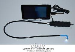 Vividia Va-800 Usb Flexible Borescope One-way 180° Articulant 8.5mm Pc Android